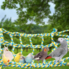 Weewooday 2 Pieces Pet Bird Climbing Rope Net Small Animal Rope Net Ladder Hamster Rope Net Durable Rope Bridge Rat Ferret Activity Toy for Small Animal Habitat Decor and Play