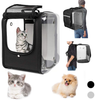 YUDODO Pet Cat Backpack Carrier Airline Approved Carriers Breathable Foldable Pet Dog Cat Backpack Big Space Capsule Cat Backpack for Traveling