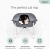 Hepper Pod - Cat Tower and Enclosed Cat Bed Cave - Washable Design Cat Condo - Sturdy Attractive Elegant Modern Cat Tree and Tower - Large Cat Cave for Indoor Cats and Kittys - Cat Tent Bed - Grey