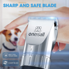 oneisall Dog Clippers,5-Speed Quiet Dog Grooming Kit,Cordless Low Noise Electric Pet Shaver Dog Hair Clippers,Professional Dog Grooming Clippers with Stand Base, Clippers for Dogs Cats Pets