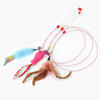 Interhomie 12Pcs Feather Cat Toys Colorful Feather Cat Teaser and Exerciser Cat Wand