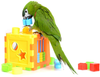 Bird Puzzles Training Block Toy Parrot Educational Intelligence Development for Budgie Cockatiels Conures Finches