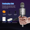 Karaoke Microphone, GOODaaa Wireless Bluetooth Karaoke Microphone, 4-in-1 Portable Handheld Karaoke Mics Speaker Machine with Dual Sing for Kids and Adults Home Party Birthday