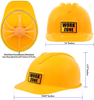 AnapoliZ Kids Construction Hat | Yellow, Plastic Childrens Hard Hat | Toy Construction Worker Helmet for Kids | Dress Up, Costume, Child Party Hat | Safety, Engineer Hard Plastic Cap