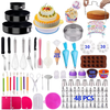 Cake Decorating Supplies Cake Decorating Kits 466 PCS Baking Set with Springform Cake Pans Set,Cake Rotating Turntable,Cake Decorating Tools, Cake Baking Supplies for Beginners and Cake Lovers