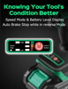 KIMO 20V Cordless Impact Wrench 1/2 inch, Brushless High Torque Impact Wrench Kit 250 Ft-lb 3000 RPM, Li-ion Battery Fast Charger 7 Sockets 3 Extension Bars, Power Compact Wrench for Car Home