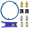 Creality Upgrade 3D Printer Kit with Capricorn Premium XS Bowden Tubing 1M， PTFE Teflon Tube Cutter, Pneumatic Fittings and MK8 Socks and Extra Nozzles for Ender 3/3 Pro/5 CR-10 Series/10S/20/20 Pro