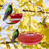 Bird Feeders for Outside, Hummingbird Feeder for Outdoors, Hummingbird Feeder, Hummingbird Nectar, Humming Bird Feeder, with 5 Feeder Ports (Red)