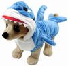 Mogoko Funny Dog Cat Shark Costumes, Pet Halloween Christmas Cosplay Dress, Adorable Blue Shark Pet Costume,Animal Fleece Hoodie Warm Outfits Clothes (L Size)