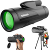 YaNovate 12X50 Monocular Telescope, High Definition Monocular for Adults Kids with Smartphone Holder & Tripod, Scope Compact Waterproof, FMC BAK4 Prism for Hunting Wildlife Bird Watching