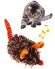 GiGwi Interactive Cat Toy Mouse, Moving Automatic Cat Toys Mice Electronic with Furry Tail, Automatic Squeaky Cat Toys for Kitten Indoor/Outdoor Exercise (Brown-Ear)