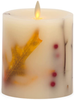 Luminara Candles Fall Leaves Berries Flickering Flameless Pillar Candle (Berries, 6.5 inches)