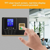 Biometric Fingerprint Time Clock, Face Recognition Attendance Machine TFT LCD Display USB Fingerprint Attendance System Time Clock Employee Checking-in Recorder