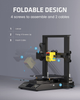 FOKOOS 3D Printer Odin-5 F3 Foldable 99% Pre-Assembled Works with TPU/PLA/PETG Direct Drive 0.1mm High Precision Dual Z-axis Touchscreen Open Source 235x235x250mm