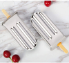 Ice Pop Maker,Heavy Duty Stainless Steel Popsicle Molds Set of 10 Ice Cream Lolly Makers with Bamboo Stick Stand Brush