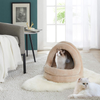 WESTERN HOME WH Cat Bed for Indoor Cats, Pet Tent Soft Cave Bed for Dogs and Small Cats, 2 in 1 Machine Washable Cat Beds, Super Soft Pet Supplies, Anti-Slip & Water-Resistant Bottom