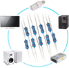 MelkTemn 2600Pcs 130 Values 1 Ohm-3M Ohm 1/4w Resistors Assortment kit RoHS Compliant with Box for DIY Projects
