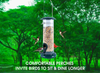 Weather Proof Outdoor Bird Feeder with UV Sun-proof. Durable and Disassembles for Quick, Easy Cleaning, Squirrel Proof