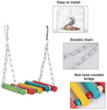 Small Bird Swing Toys, Bird Parrot Swing Chewing Toys - Hanging Bell Birds Cage Toys 8 Pcs
