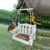SUMSAYEI Wooden Birdhouse Garden Bird Feeder Garden Gifts-Hanging Birdhouses for Outdoors with Rope,Hummingbird Nesting Houses Bird Feeder Outside