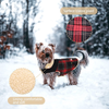 Preferhouse Winter Coat for Small and Medium Dogs, Puppy Plaid Jacket, Cotton Coat for Cold Weather, Windproof Warm Dog Garments, Pet Thickened Outfits Indoor Outdoor