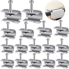 Glass Bed Clips Clamps 3D Printer Bed Clips Accessories Compatible with Ender 3/3 Pro/3 V2/3S,Ender 5/Plus, CR-20 PRO Adjustable Stainless Steel Bed Glass Platform Clips (10 Pieces)