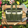 Gardening Tote Bag, Deluxe Garden Tool Storage Bag and Home Organizer with Pockets, Wear-Resistant & Reusable Gardeners Storage Bag 8 Pocket Tool Organizer Bag(Tools NOT Included)