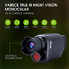 VABSCE Digital Night Vision Monocular for 100% Darkness, 2K Full HD Video Long Distance Infrared Night Vision Goggles Binoculars for Hunting, Camping, Travel, Surveillance with 32 GB Micro SD Card