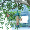 Artlion Hanging Squirrel Proof Bird Feeders for Outside Small Birds with 4 Feeding Pots Garden Backyard
