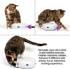 PetFusion [New & Improved Ambush Interactive Electronic Cat Toy w/Rotating Feather. (Quiet, 3 Modes, Nighttime Light, Auto Shut-Off, Batteries Incl). Replacement Feathers Available. 12 Month Warranty