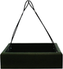 Backyard Essentials Petite Green Hanging Tray Feeder, Easy to Fill with Bird Seed, Suet Cakes or Mealworms