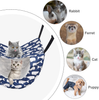 Petmolico Cat Hammock for Indoor Cats, 2 Tier Hanging Cat Cage Hammock with Soft Fleece Pet Bed for Kitten Raccoon Ferrets Gerbils