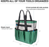 Wessleco Garden Tote Bag, Gardening Bag for Tools Organizer Garden Utility Bag for Men Women,Dark Green(Bag Only)
