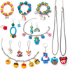 Make Your Own Clay Jewelry - Clay Jewelry Making Craft Kit for Girls, Arts and Crafts for Kids Ages 8-12 and Up, Oven Bake Polymer Clay Kit for Creating Jewelry, Ornament, Handmade Gift