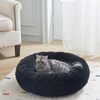 SunStyle Home Soft Plush Round Pet Bed for Cats Or Small Dogs Cat Bed Self Warming Autumn Winter Indoor Sleeping Cozy Pet Bed for Small Dogs and Cats Donut Anti Slip Bottom