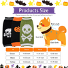 3 Pieces Halloween Dog Sweater Warm Pumpkin Skull Dog Sweater Autumn Winter Pet Clothes Apparel for Small Dog and Cat Halloween Holiday Party