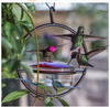 Romantic Decor and More Decorative Hummingbird or Wild Bird Feeder, Glass Bird Seed Dish, G423F - 1 Hanging Garden Bird Food Dish