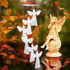 ShangTianFeng Red lid Angel Wind Chimes String Light red top Gardening Gifts for mom Unique Birthday Gifts for Women who has Everything Mother Gifts Gifts for Girlfriend Valentine Gifts for Wife