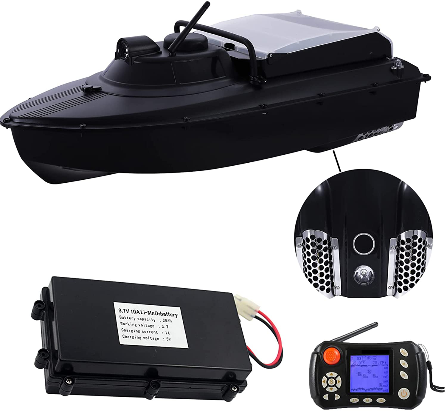 GPS Wireless Control Fishing Bait Boat Containers Smart Fish