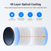 Neewer 82mm MRC ND Filter, Variable Neutral Density Adjustable ND Filter ND2 to ND400, Multi-Layer Coated Optical Glass, Water-Repellent & Scratch-Resistant Ultra-Slim Filter for 82mm Camera Lens