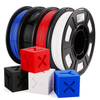 AMOLEN PLA 3D Printer Filament,PLA Filament 1.75mm,Silk Filament Bundle,Gold, Silver,Bronze, Red Copper,3D Printing Filament Bundle, 200gX 4 Spools