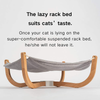 pidan Cat Hammock Cat Beds for Indoor Lounge Pet Beds for Cats Wooden Frame Hanging Beds