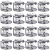 12 Pieces 3D Printer Bed Clips Adjustable 3D Glass Bed Clips Stainless Steel Bed Clips 3D Printer Accessories, Silver