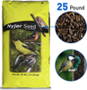 EasyGo Product Nyjer Seeds – Premium High Energy Wild Bird Thistle Food – Finches – Garden Backyard Birds – Great for Bird Feeders – 25 Pounds