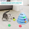 UPSKY Cat Toy Roller Kitten Toys 3 Level Tower Interactive Cat Ball Toy for Indoor Cats with Six Colorful Balls Exerciser Game & Funny Puzzle Kitty Toys.