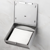 PLUSSEN Paper Towel Dispenser Wall Mount with Key Lock, Multifold C-Fold Hand Towel Dispenser Holder (Stainless Steel-218)