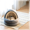 Rednut Cat Bed for Indoor Cats, Therapeutic Round Cuddle Nest Snuggery Burrow Blanket Pet Bed, Machine Washable Cat Beds, and Anti-Slip & Water-Resistant Bottom for Indoor Cats