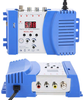 Digital RF Modulator,110‑240V AV‑RF AV‑TV Modulator Converter,VHF UHF Signal Amplifier,AV inputs into RF and TV Output Signals,for Satellite Receivers,Video Cameras,Video Game Consoles,VCR