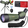 MARBS 20-60x80 Spotting Scope with Tripod, HD Dual Focusing, Prism BAK4 , Phone Adapter, Remote Control & Carrying Soft Bag- Spotting Scopes for Target Shooting, Bird Watching, Hunting & Astronomy