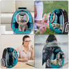 FPVERA Cat Backpack Carriers Pet Bubble Backpack Carriers for Cats Puppy Dogs and Birds Ventilate Transparent Capsule Carrier Backpack for Travel, Hiking and Outdoor Use